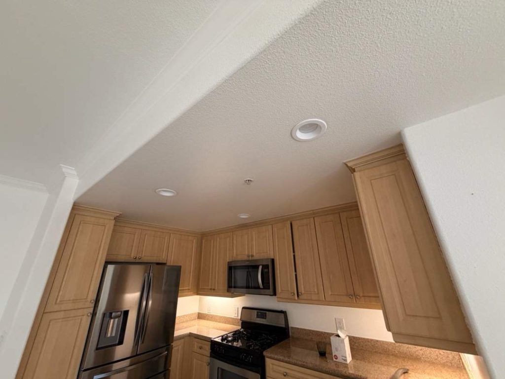 Completed residential lighting installation by LG Electric
