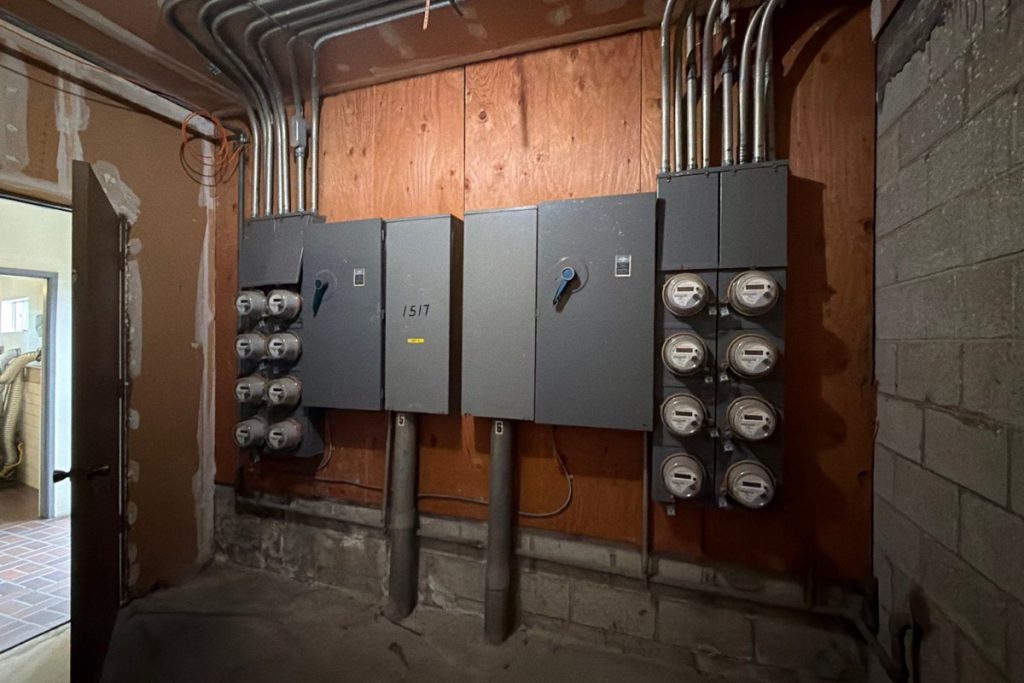 Clean LG Electric electrical panel installation